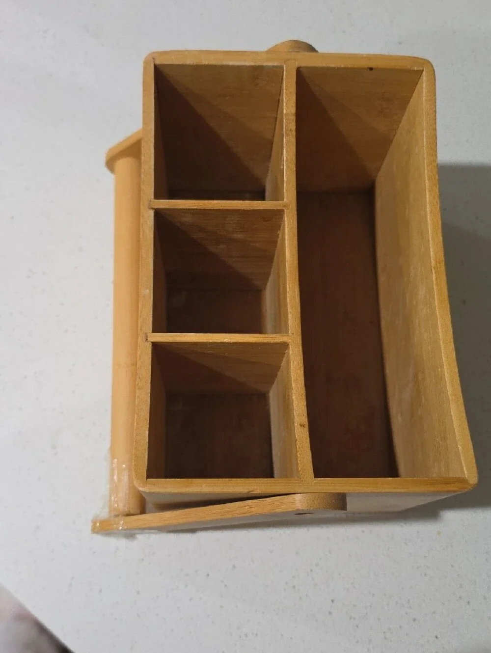 Bamboo Bathroom Organizer Caddy - Natural